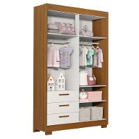 Quarto De Bebê Zaki E Berço Americano Danny Branco Acetinado Savana Com Colchão Ortobom - Reller - 7