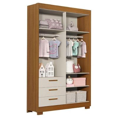 Quarto De Bebê Zaki E Berço Americano Evolution 4 Em 1 Areia Acetinado Savana Com Colchão Ortobom - Reller