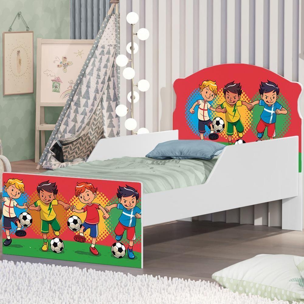 Mini Cama Futebol Meninos Com Colchão - 1