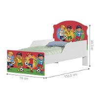 Mini Cama Futebol Meninos Com Colchão - 2