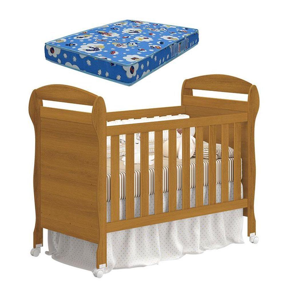 Berço Americano Danny Savana Com Colchão Ortobom - Reller - 1