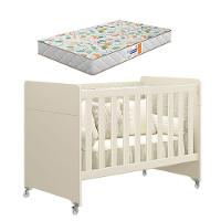 Berço Americano Evolution 4 Em 1 Areia Acetinado Com Colchão Gazin - Reller - 1