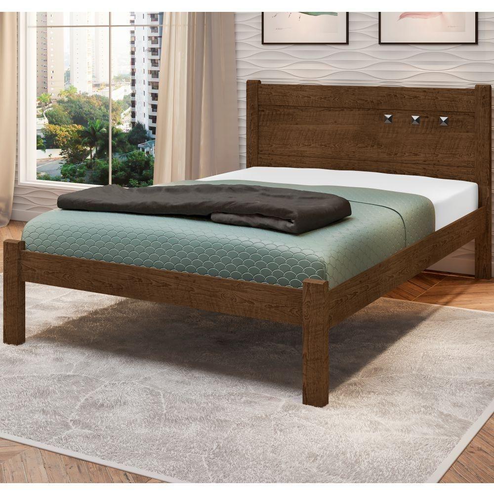 Cama Casal Com Cabeceira Paloma Malbec - 1