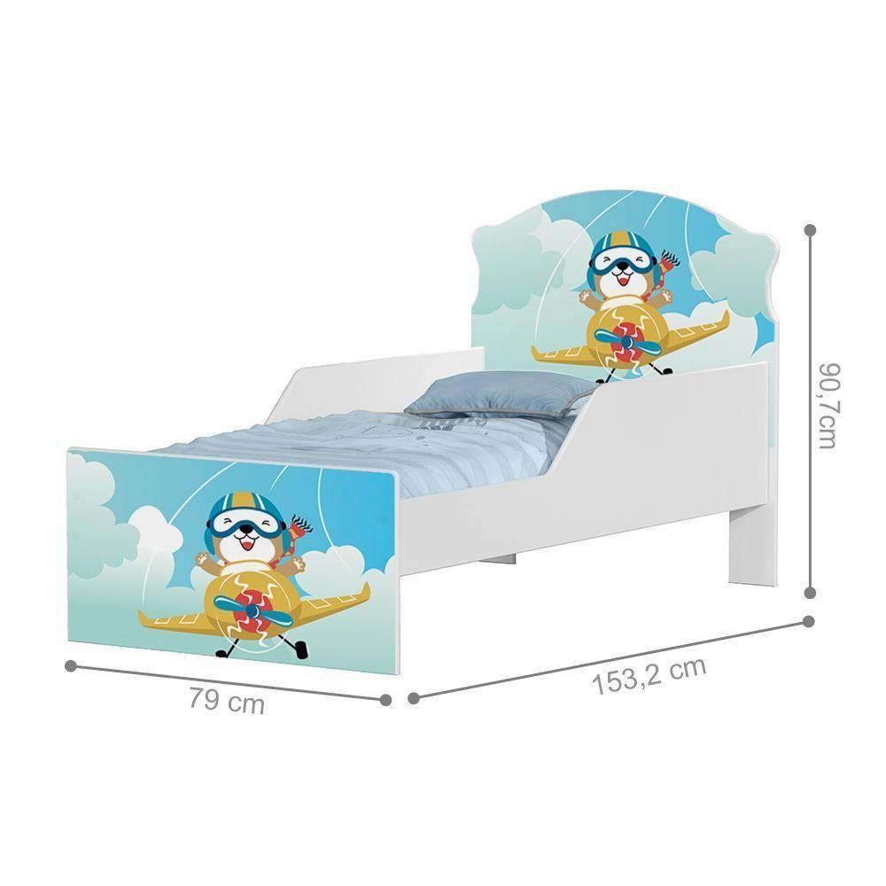 Mini Cama Ursinho Patrulheiro Com Colchão - 2