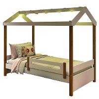 Cama Montessoriana Led Isa Branco E Mel Com Colchão - 2
