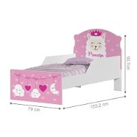 Mini Cama Princesa Lhama Com Colchão - 2