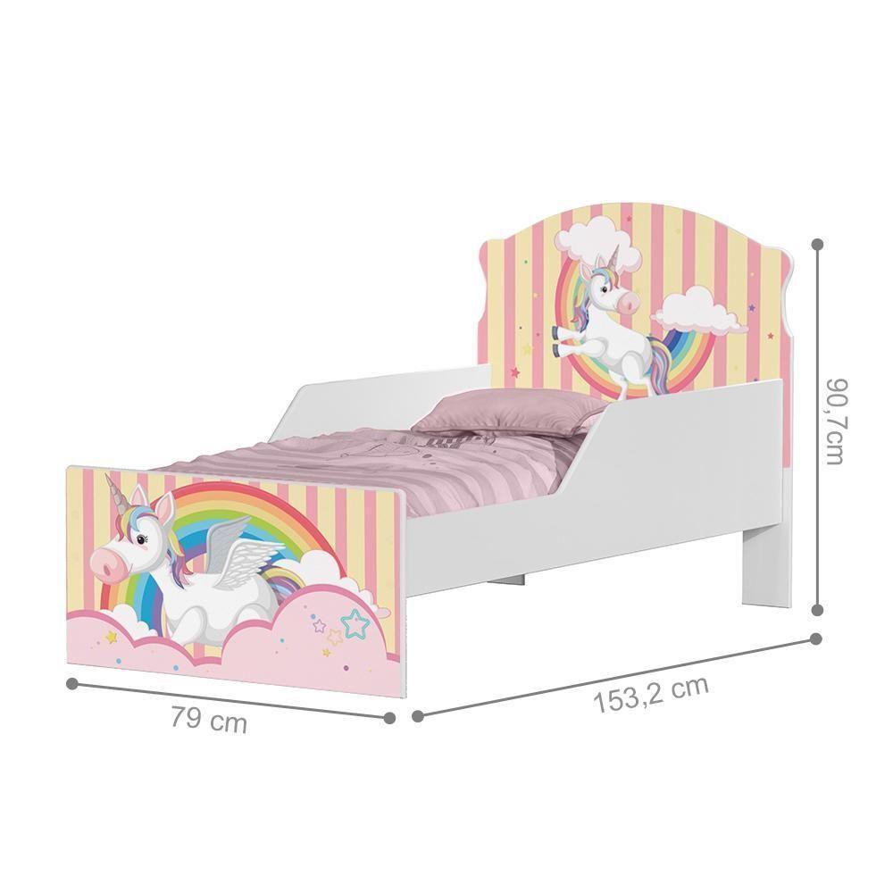 Mini Cama Unicórnio Meigo Com Colchão - 3