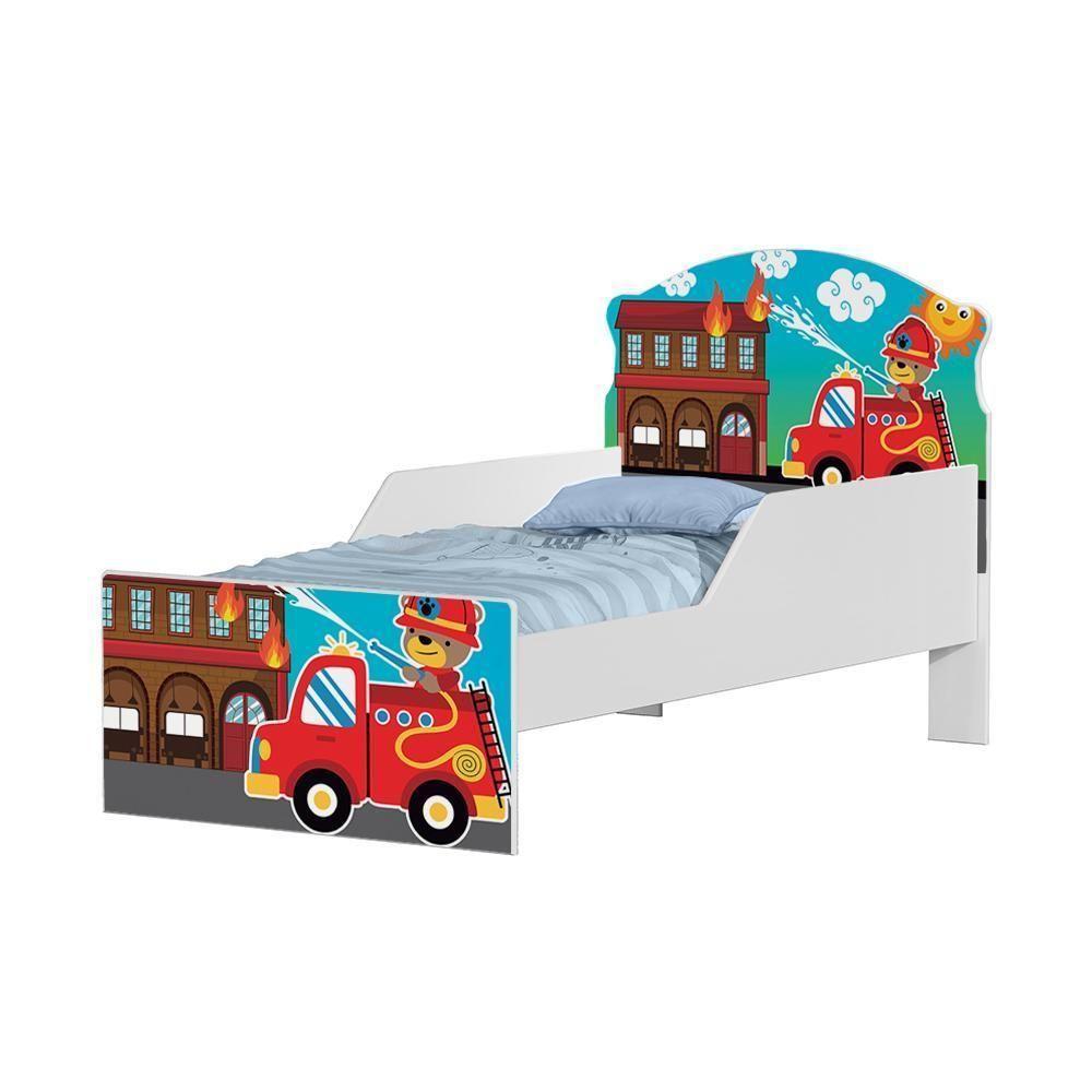 Mini Cama Usinho Bombeiro Com Colchão - 3