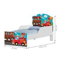 Mini Cama Usinho Bombeiro Com Colchão - 2