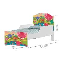 Mini Cama Planeta Dinossauro Com Colchão - 2