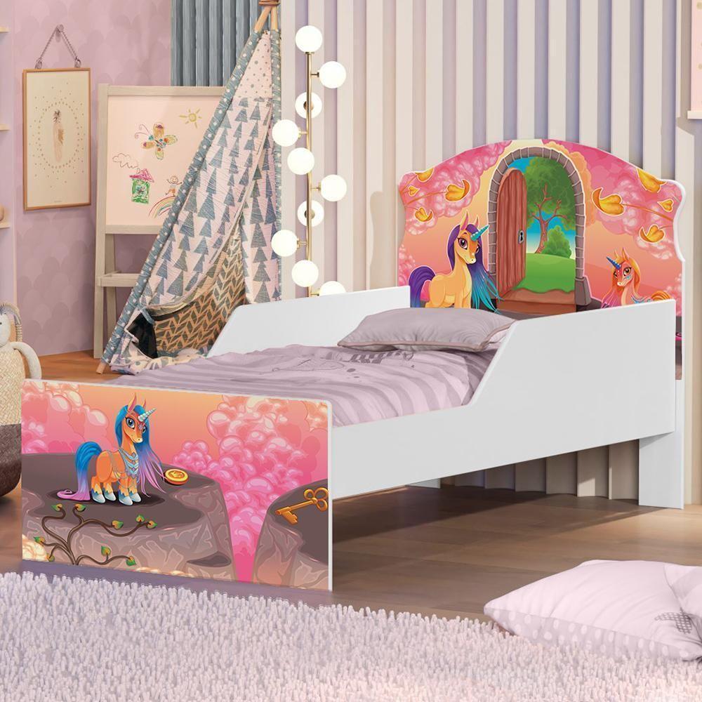 Mini Cama Unicórnio Mágico Com Colchão - 1