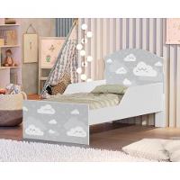 Mini Cama Nuvens Cinza Com Colchão - 4