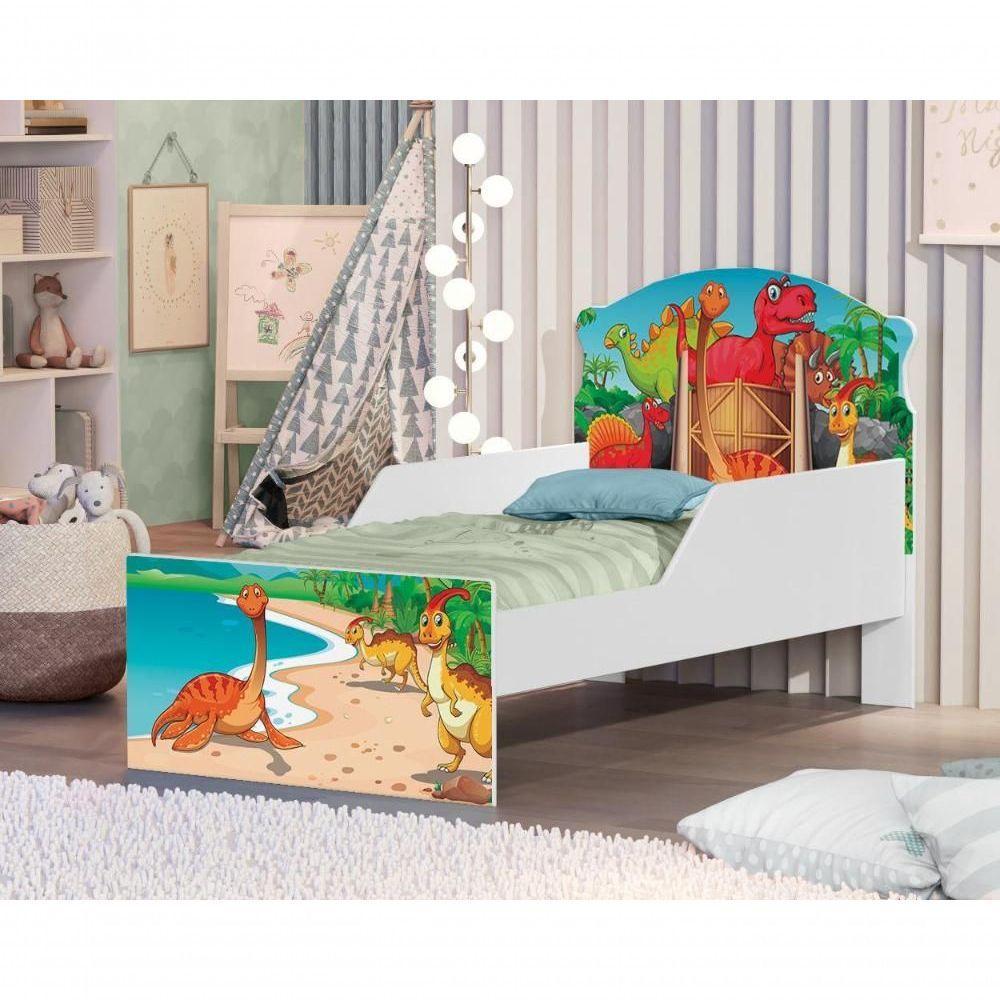 Mini Cama Jurassic Dinossauros Com Colchão - 4