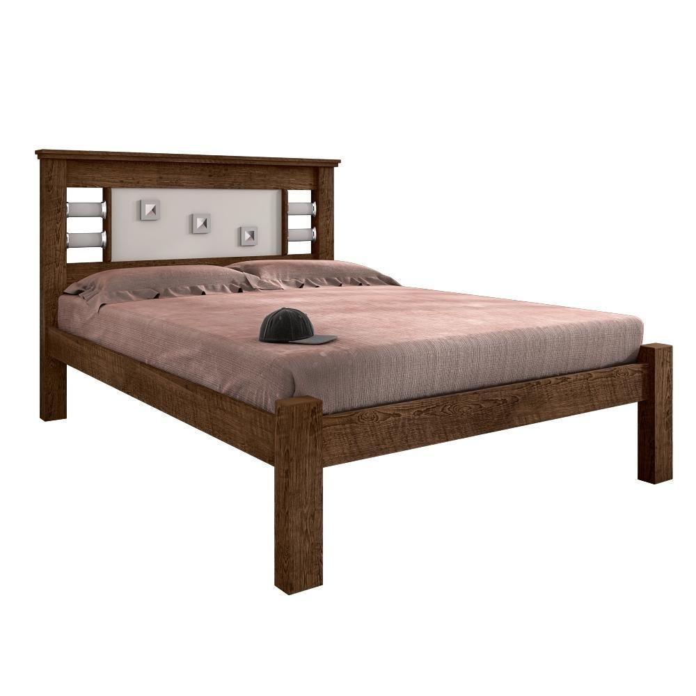 Cama Casal Com Cabeceira Vaius Malbec Off White - 4
