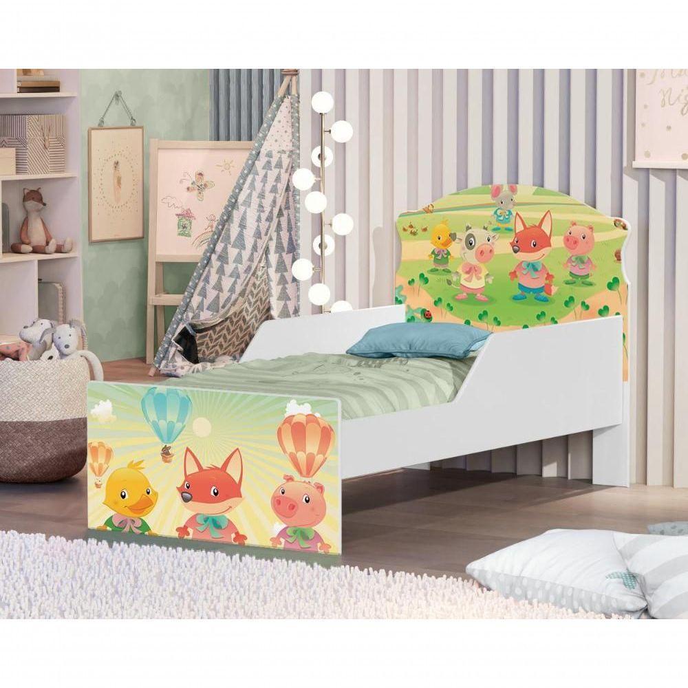Mini Cama Fazendinha E Balões Com Colchão - 4