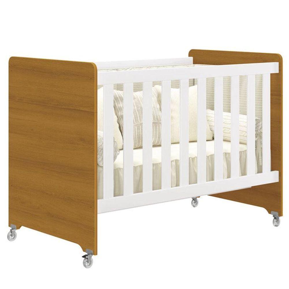 Berço Americano Evolution 4 Em 1 Branco Acetinado Savana Com Colchão Ortobom - Reller - 2