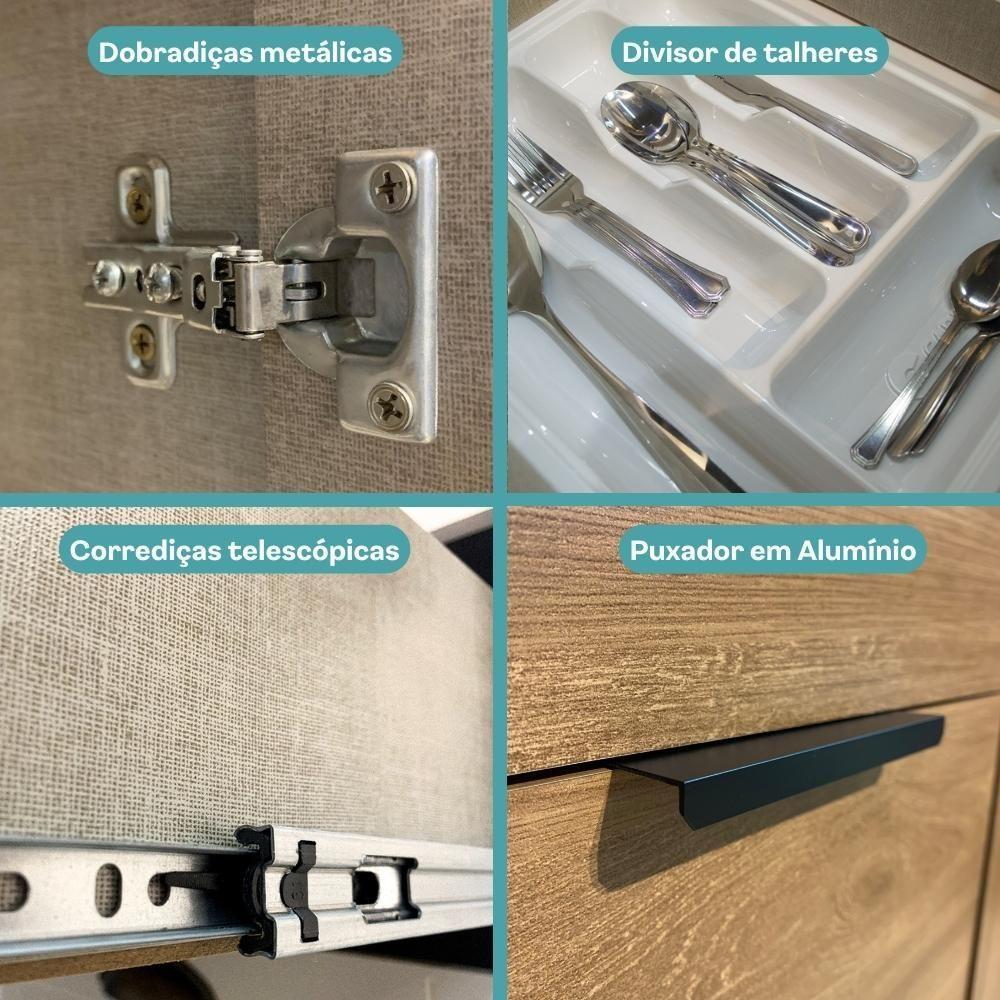 Conjunto Balcões Miami Coast Carraro Freijó - 9