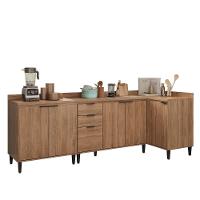 Conjunto Balcões Miami Coast Carraro Freijó - 2