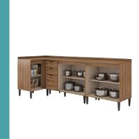 Conjunto Balcões Miami Coast Carraro Freijó - 5