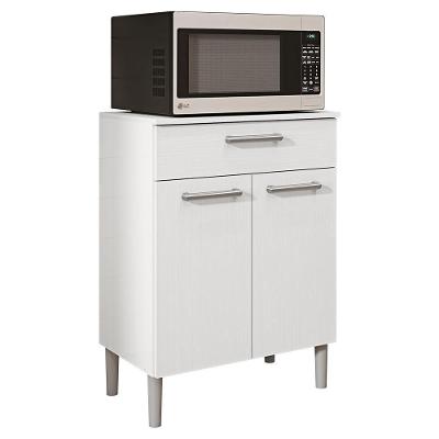 Balcao Multiuso Para Microondas 84x61 Cm Diamante Ktp Branco Supremo