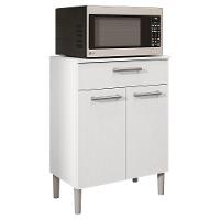 Balcao Multiuso Para Microondas 84x61 Cm Diamante Ktp Branco Supremo - 1