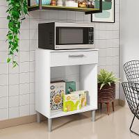 Balcao Multiuso Para Microondas 84x61 Cm Diamante Ktp Branco Supremo - 6