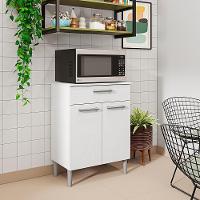 Balcao Multiuso Para Microondas 84x61 Cm Diamante Ktp Branco Supremo - 7