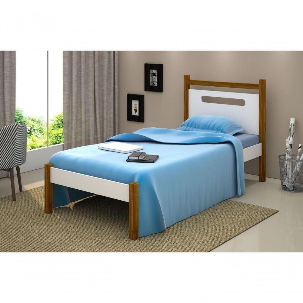 Cama Retrô Solteiro Com Cabeceira Helo - 3