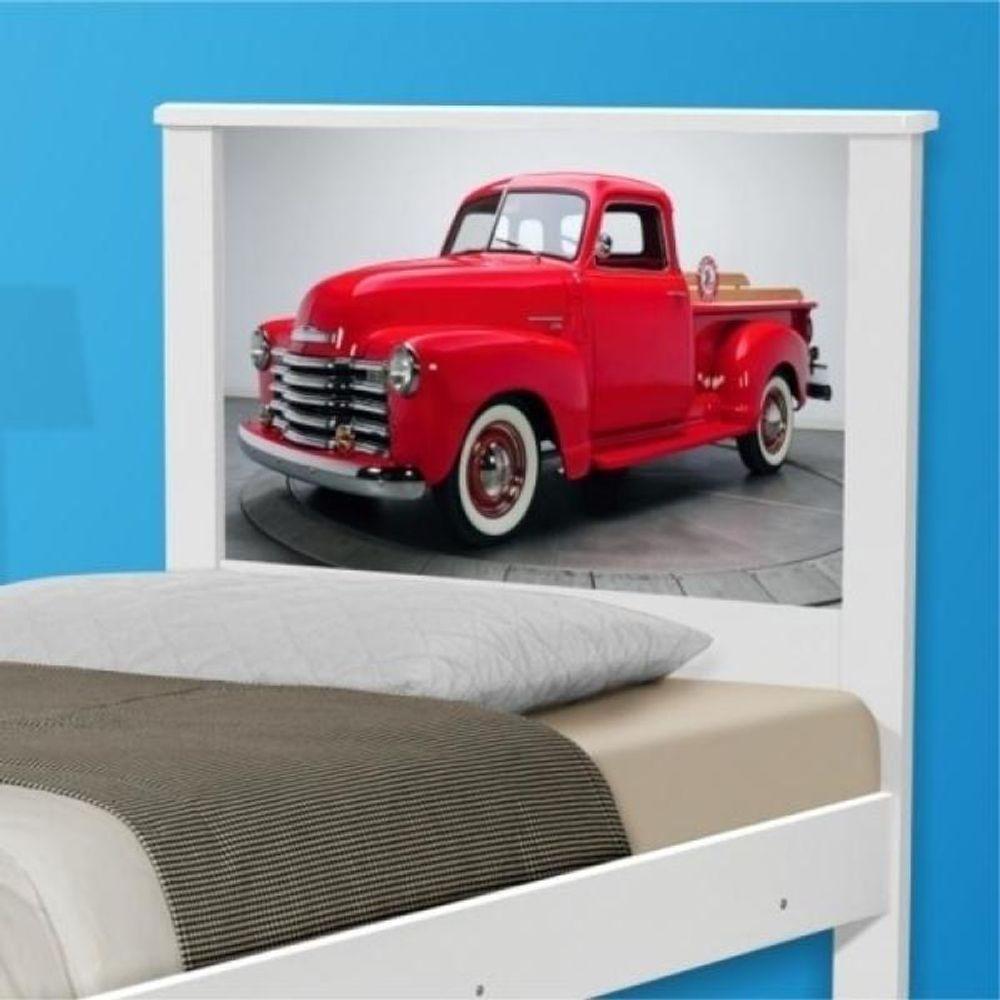 Cama Solteiro Carro Classic Red Com Colchão - 4