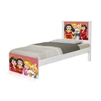 Cama Solteiro Com Cabeceira Adesivada Princesas Medievais - 2