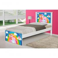 Cama Juvenil Barcelona Princesa E Unicórnio Com Colchão - 3