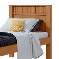 Cama Solteiro Convencional Estrutura Mdf Athenas Móveis Lopas Amendoa Clean - 6