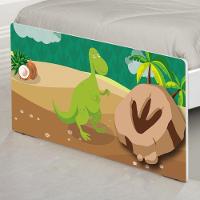 Cama Solteiro Adesivada Dinossauro Com Colchão - 5