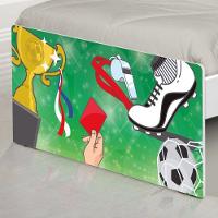 Cama Solteiro Adesivada Futebol Placar Com Colchão - 2