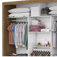 Guarda Roupa Isabela Plus 3 Portas De Correr 4 Gavetas Com Espelho Carioca Móveis Freijó - 7