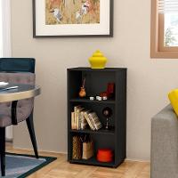 Conjunto Escrivaninha E Estante Herne Ipê Preto - 5