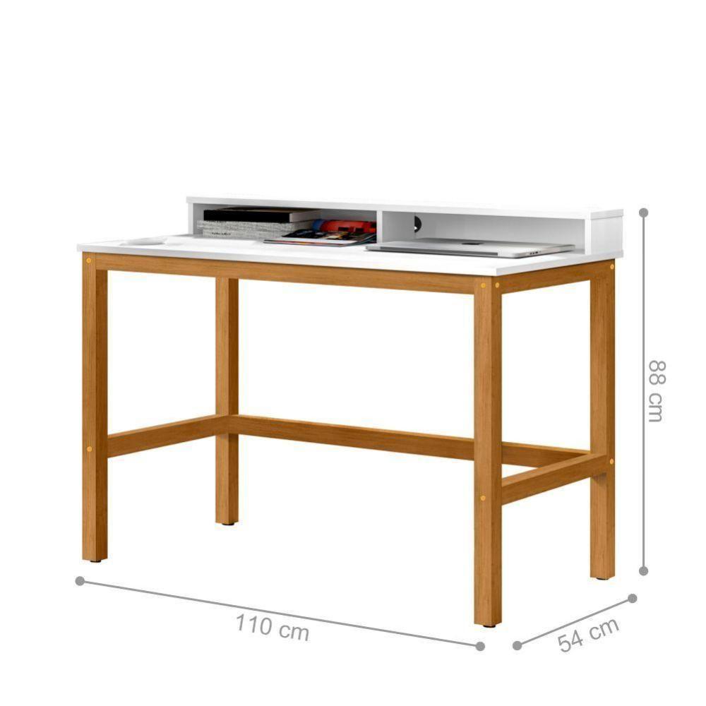 Escrivaninha Wolves 2 Nichos Branco Nature - 2