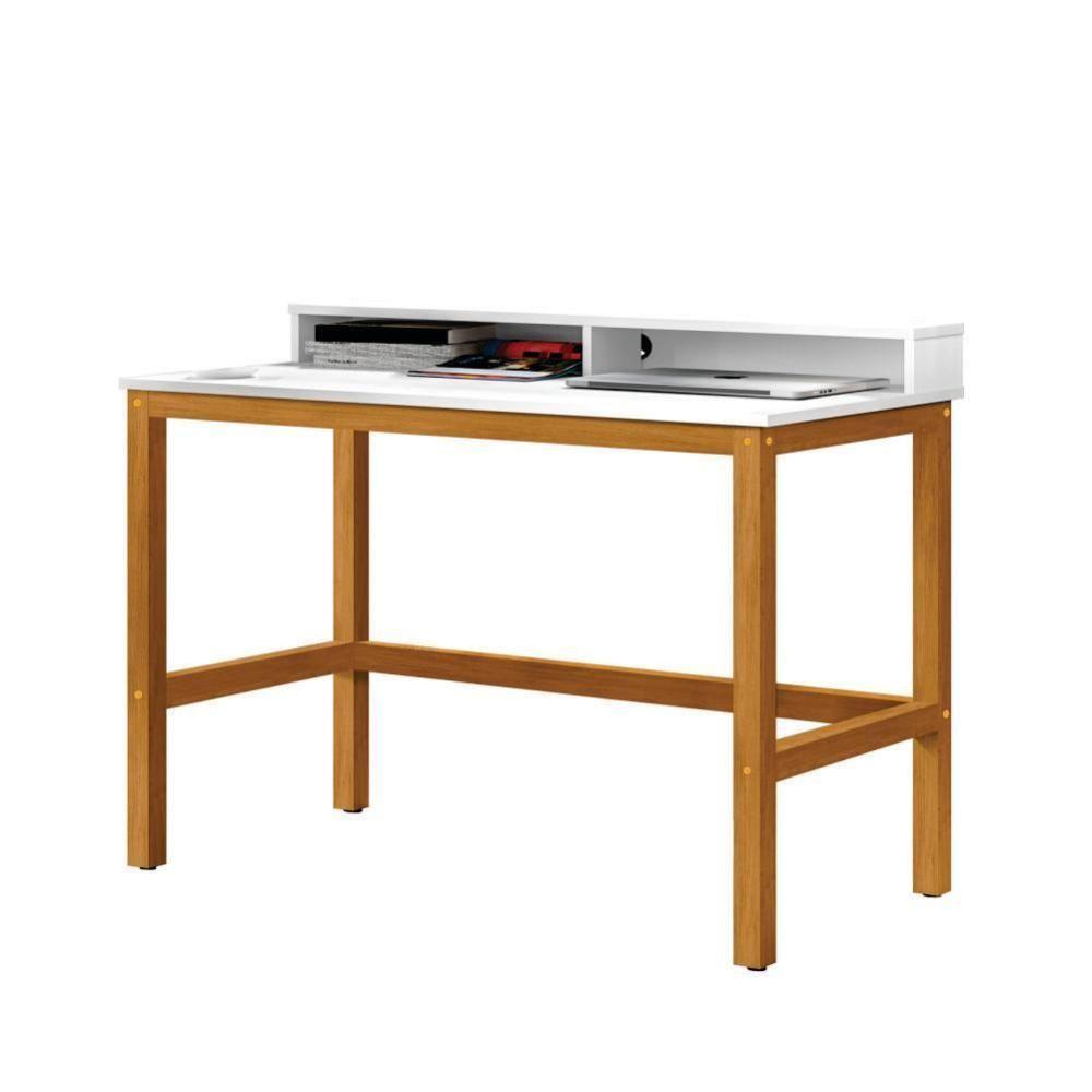 Escrivaninha Wolves 2 Nichos Branco Nature - 3