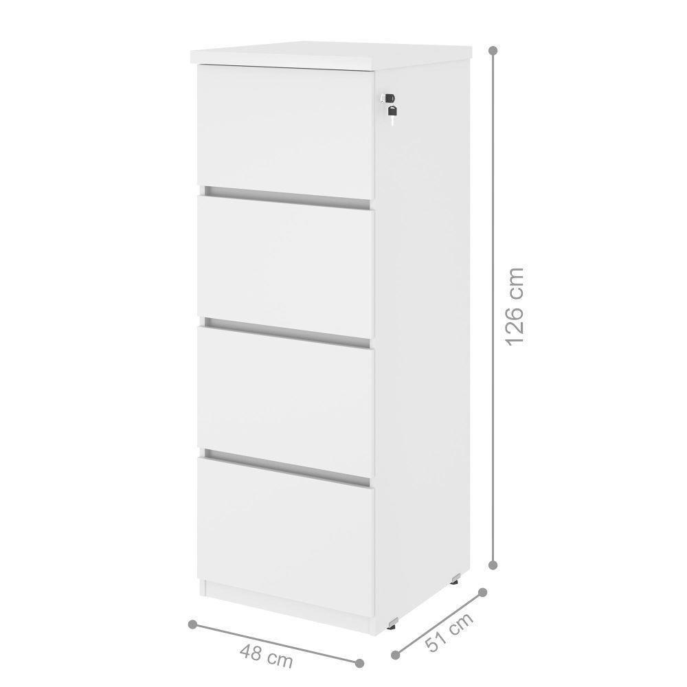 Conjunto Escrivaninha E Gaveteiro Larissa Branco - 5