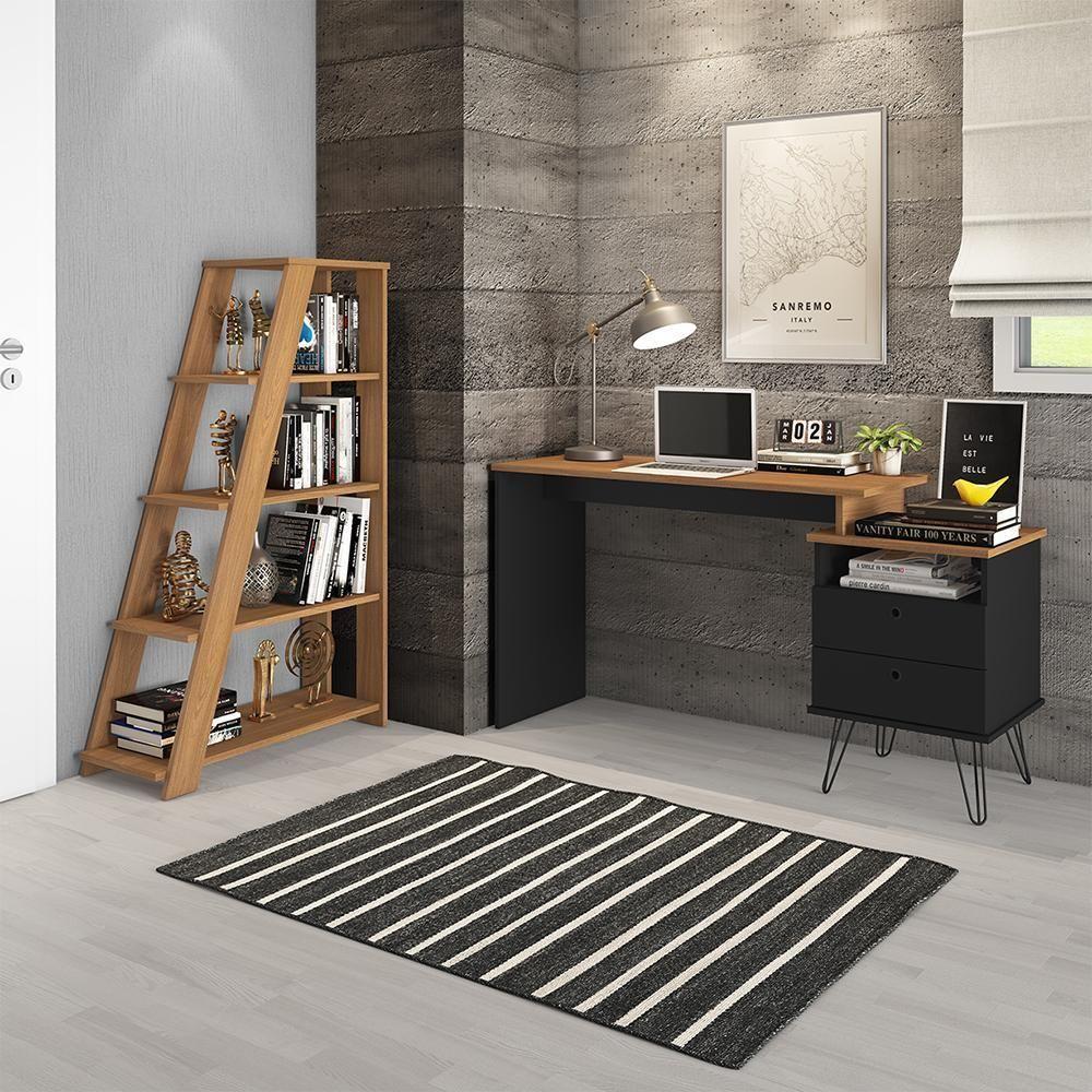 Escrivaninha Industrial Lowa Freijó Preto - 8