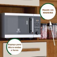 Armário De Cozinha 6 Portas 2 Gavetas Catar Sallêto Móveis Cinamomo Com Off White - 9