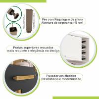 Armário De Cozinha 6 Portas 2 Gavetas Catar Sallêto Móveis Cinamomo Com Off White - 13