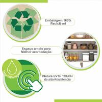 Armário De Cozinha 6 Portas 2 Gavetas Catar Sallêto Móveis Cinamomo Com Off White - 15