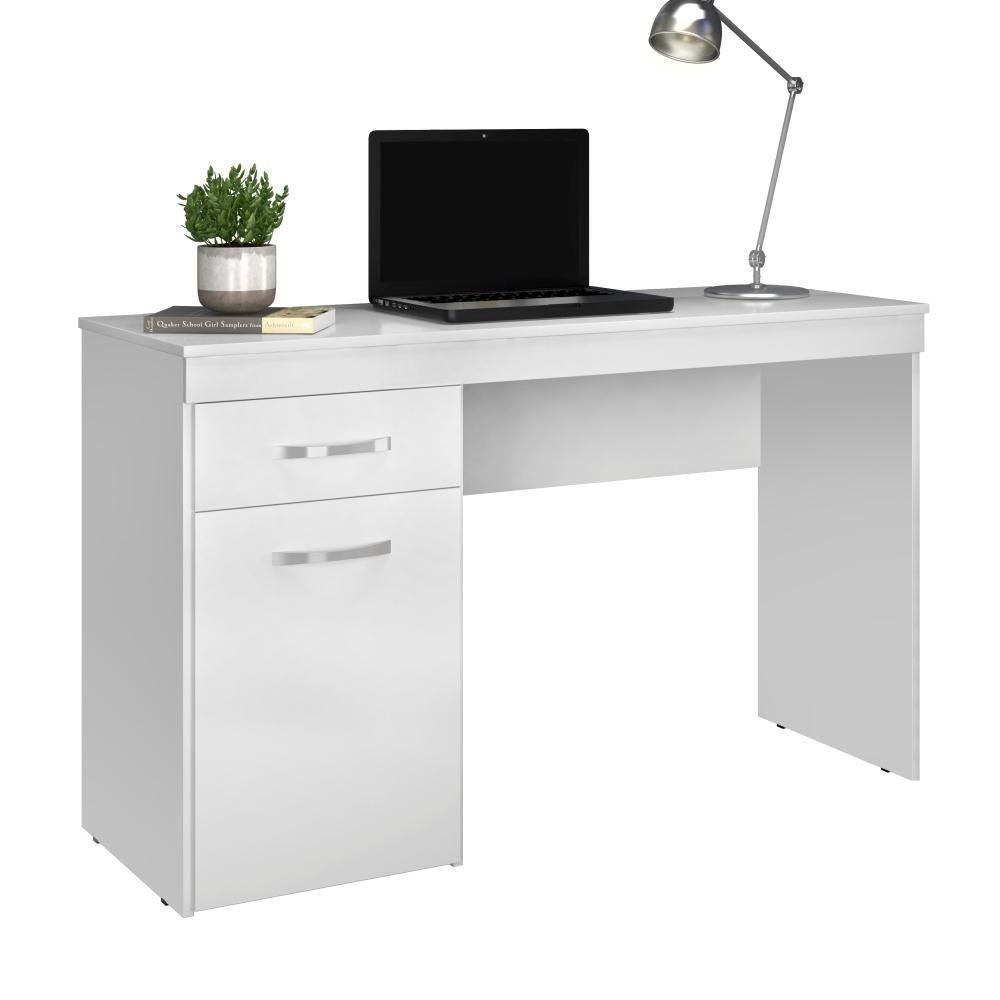 Escrivaninha Com 1 Gaveta Evans Branco - 3