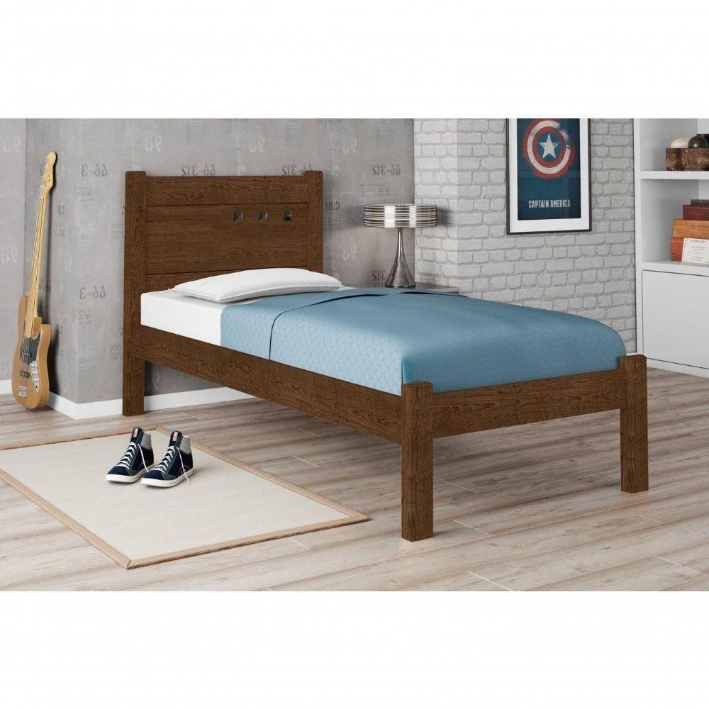 Cama Solteiro Paloma Malbec Com Colchão - 4