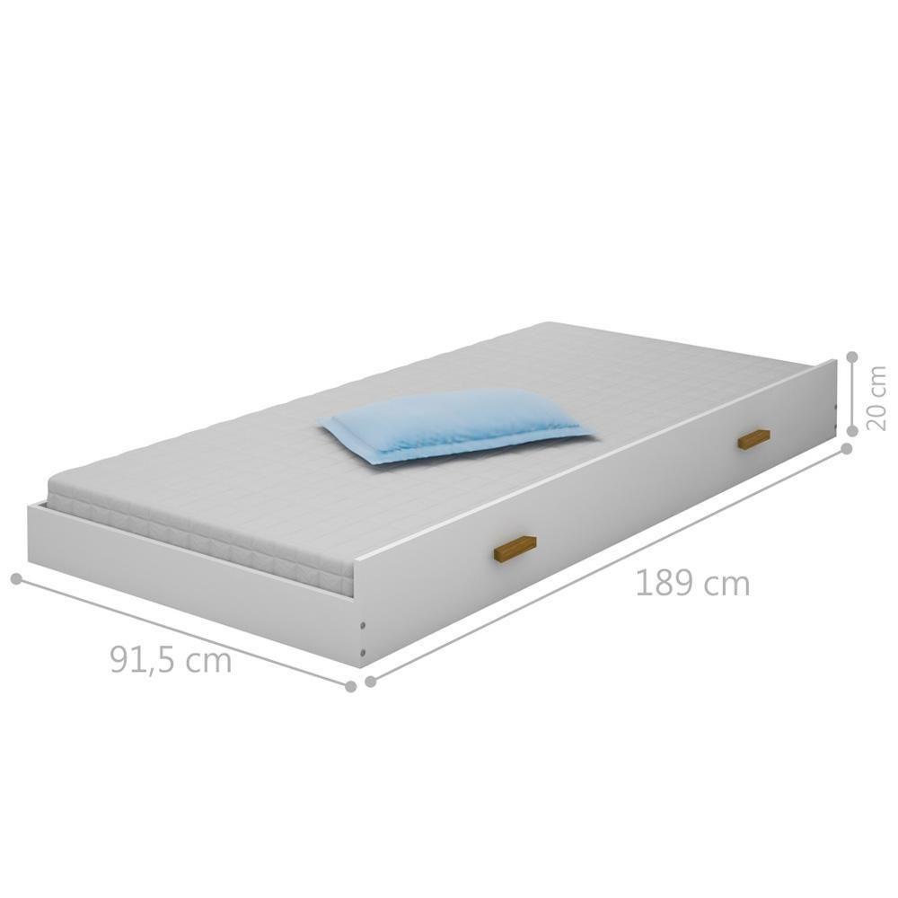 Cama Solteiro Com Cabeceira E Auxiliar Helo - 2