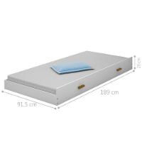 Cama Solteiro Com Cabeceira E Auxiliar Helo - 2