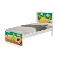 Cama Solteiro Com Cabeceira Adesivada Dinossauro - 2