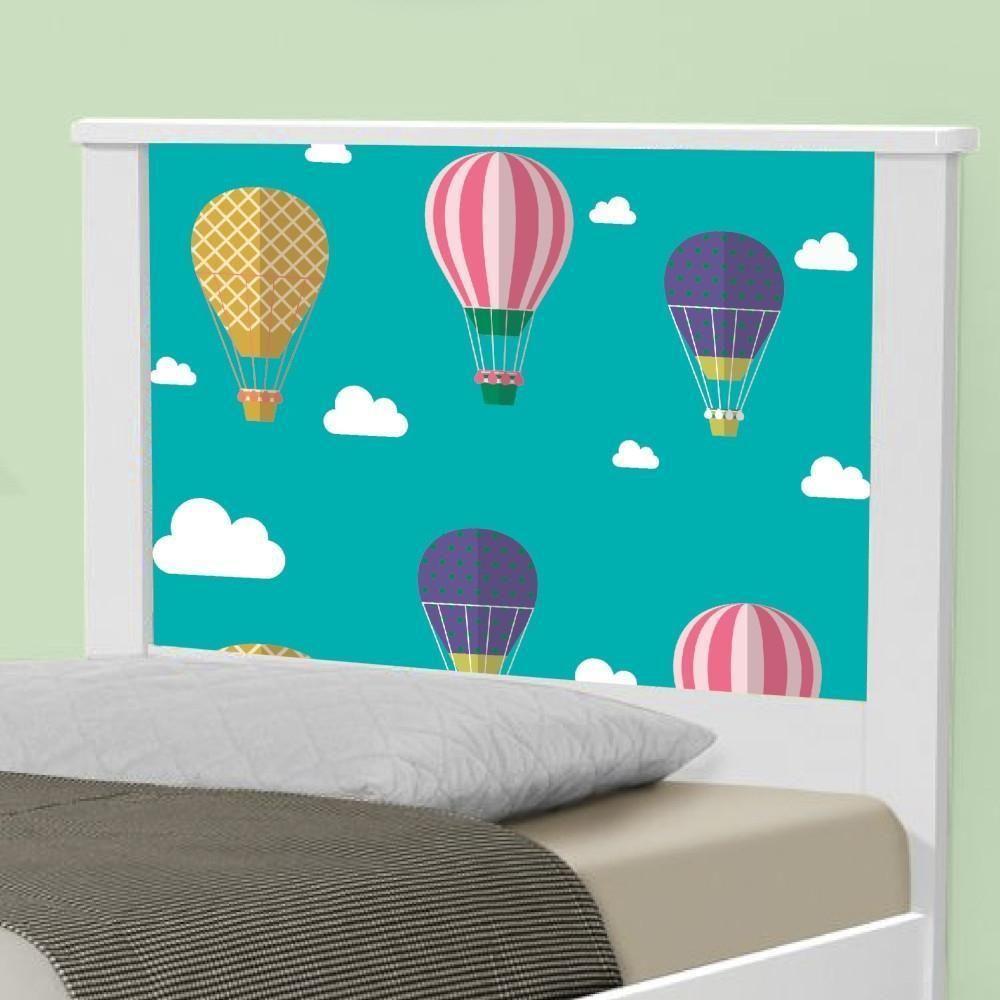 Cama Solteiro Adesivada Balão No Céu Com Colchão - 4