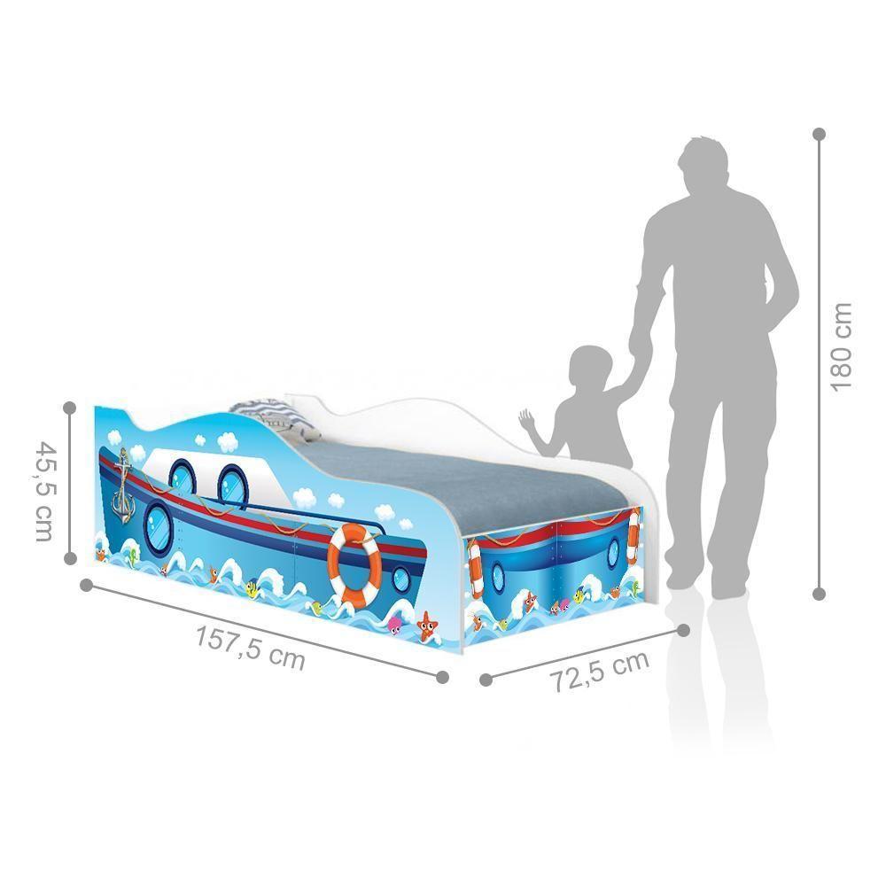 Cama Navio Kids Infantil Com Colchão - 2